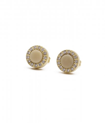 Spark Earring Ivory/Gold