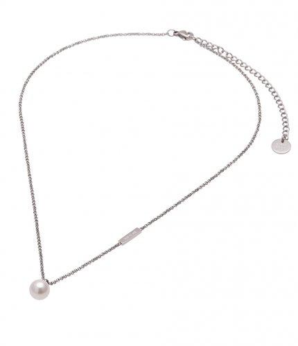 Shellpearl Short Necklace Steel