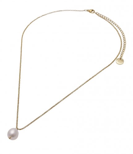 Pearl Short Necklace Gold