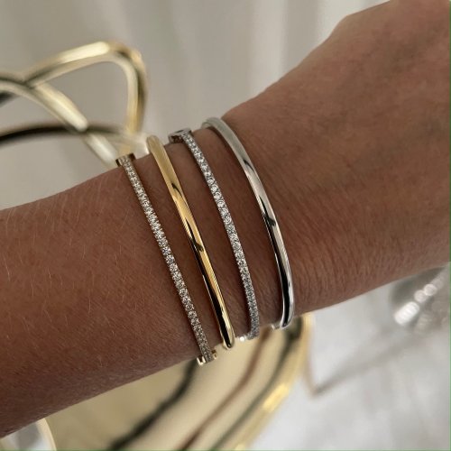 Annie 3mm Bangle Gold