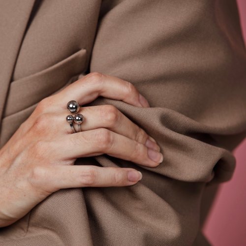 Brea Small Ring Steel