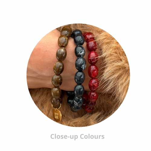 Estelle Resin Necklace Red