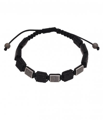 Bull Black Adjustable Bracelet