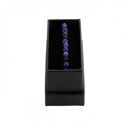 Biker Blue Elastic Bracelet