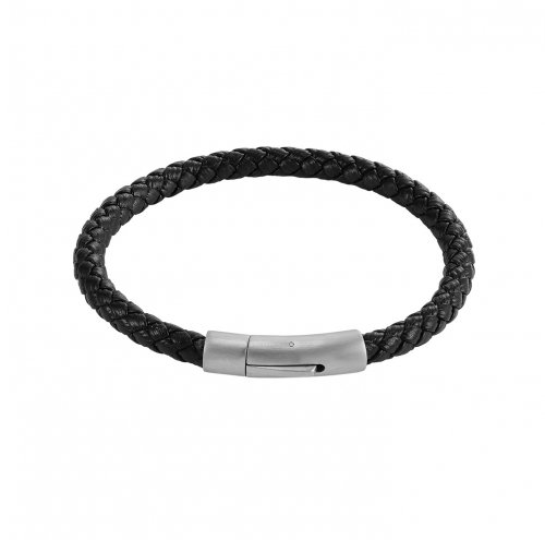 Dean Black Leather Bracelet