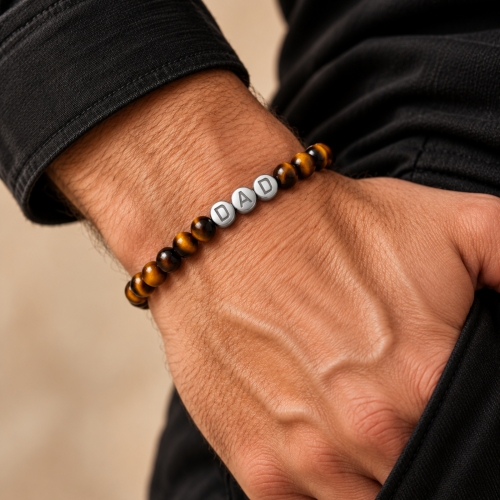 Dad Elastic Bracelet Brown
