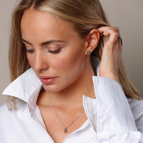 Globe 8mm Earring Steel