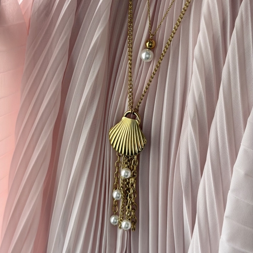 Marbella Fringe Necklace Gold