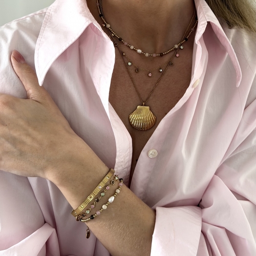 Cleo Necklace Mix/Gold