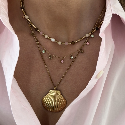 Cleo Necklace Mix/Gold