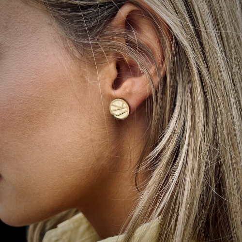 Rose Enamel Earring Yellow/Gold