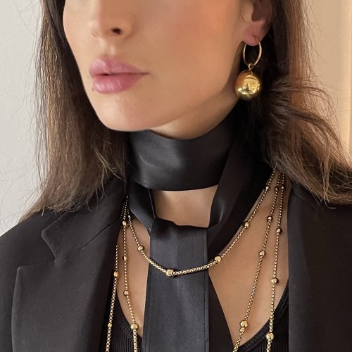 Globe Maxi Hoop Gold