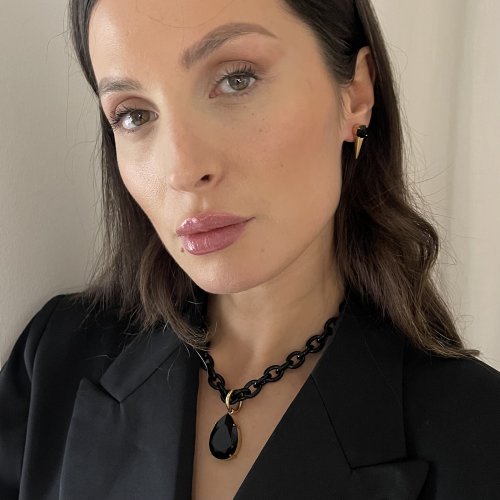 Soho Chain Necklace Black