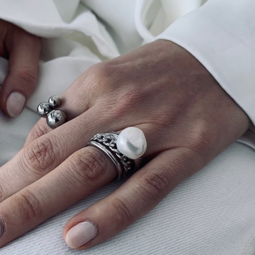 Chain Trio Ring Steel