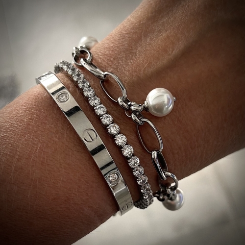 Stella Tennisbracelet 4mm Silver