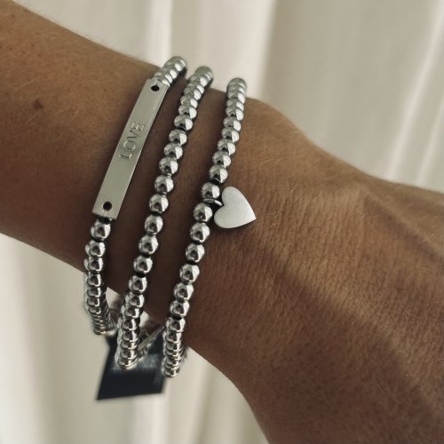 Annika Elastic Bracelet Silver