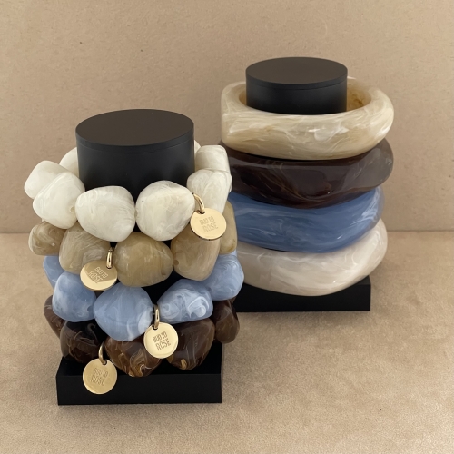 Gloss Resin Bracelet Brown