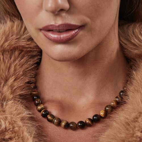 Marbella Necklace Brown/Gold