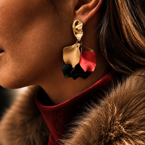 Paloma Earring Red Mix/Gold