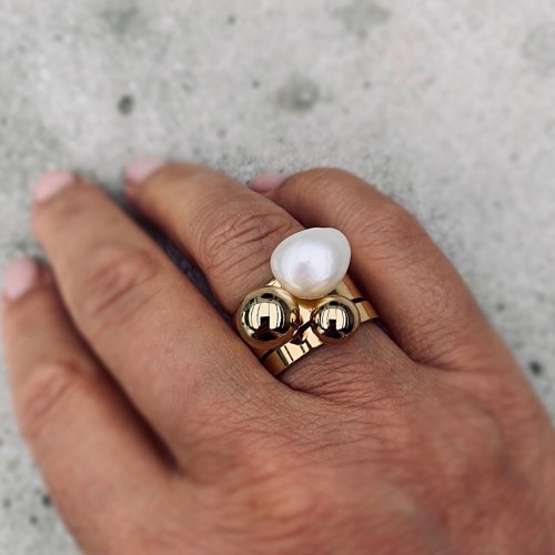 Pearl Ring Gold