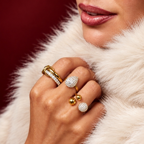 Link Double Ring Gold