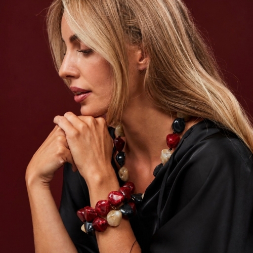 Vibe Resin Bracelet Mix Red